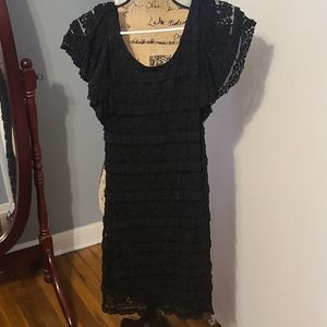 BLU PEPPER LACE DRESS SIZE M NWOT BLACK(4 for 20$)